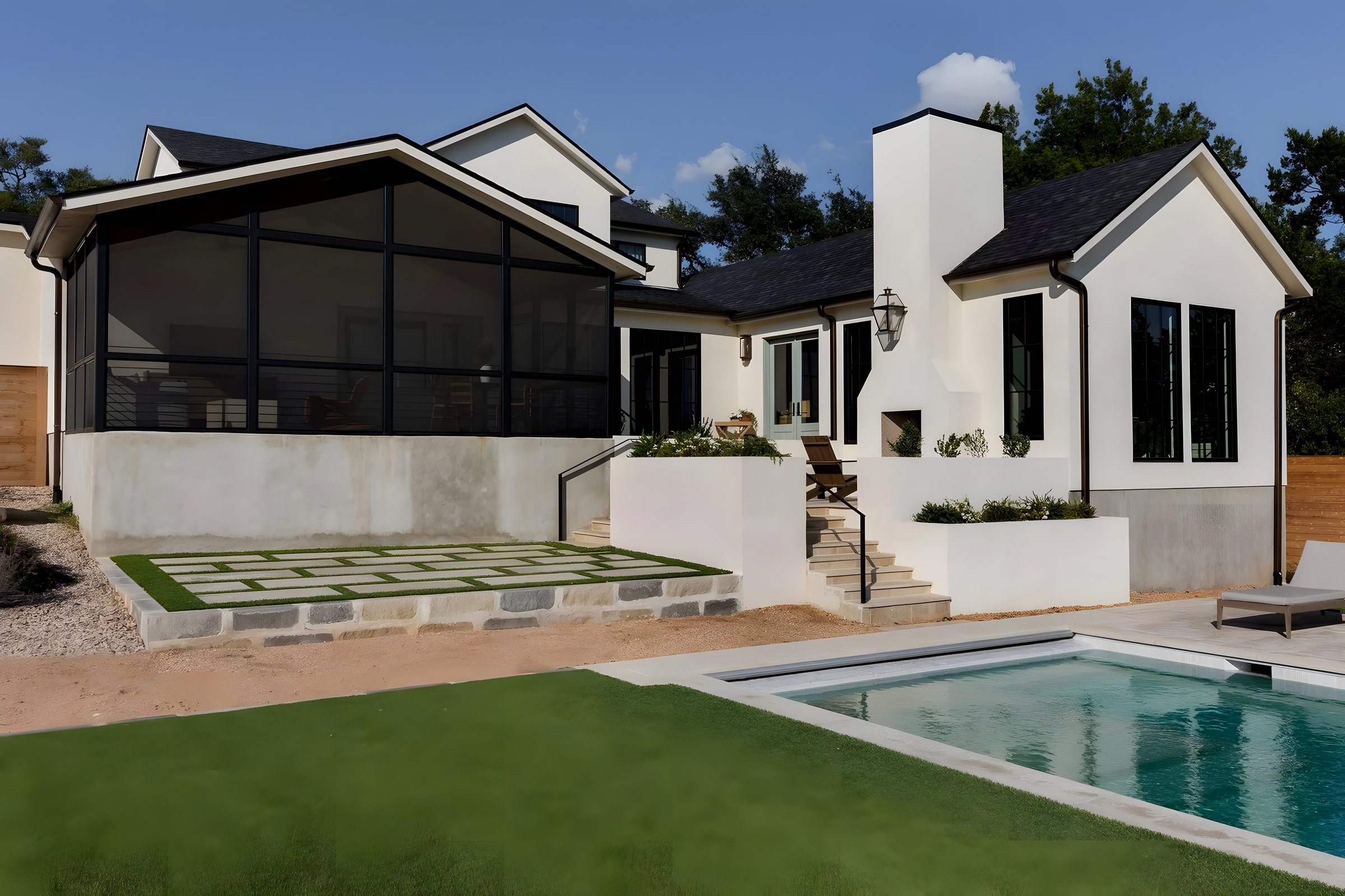 Bell Mountain Remodel — A residential remodel engineered around the existing structure — keeping what works and reinforcing what the new design asks of it.