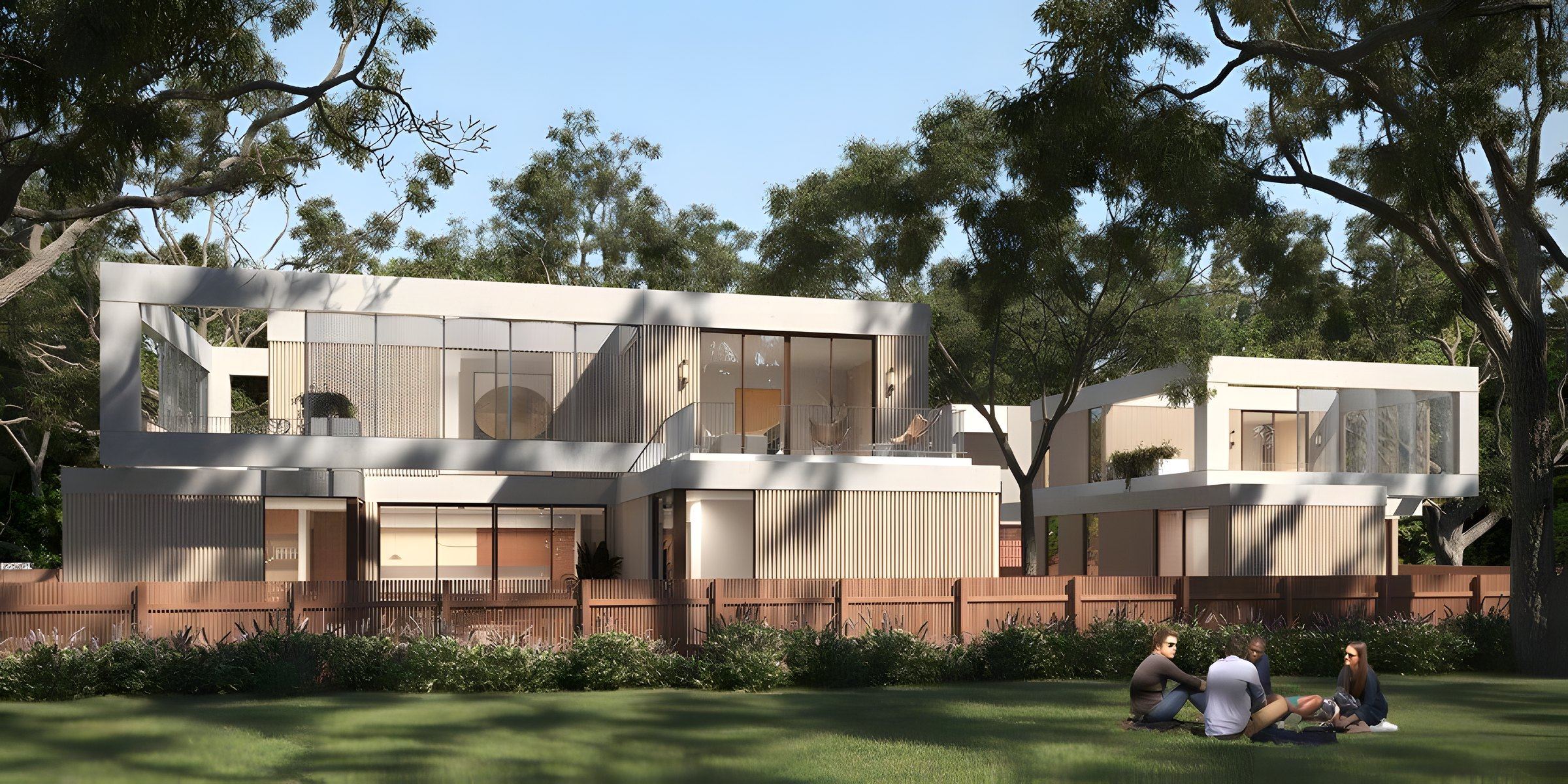 Frame x Frame — cantilevered residence floating among the trees, coXist Studio