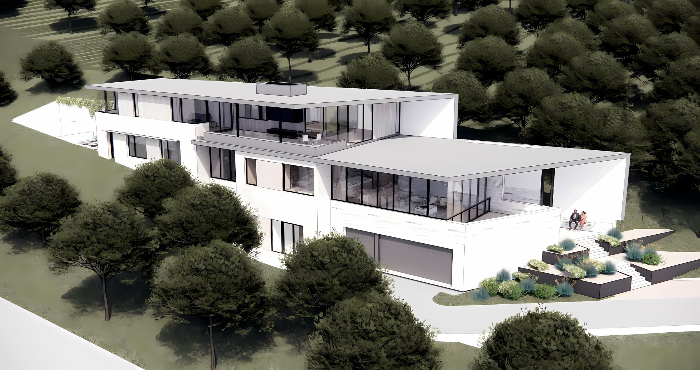 Terrace Mountain — hillside residence, Ravel Architecture